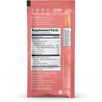 Cetonas Heart Tart (com cafeína) - 20 saquetas