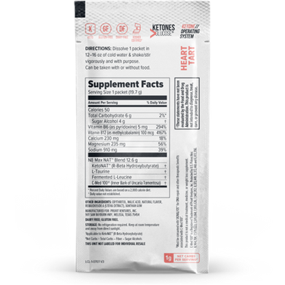 Cetonas Heart Tart (sem cafeína) - 20 saquetas