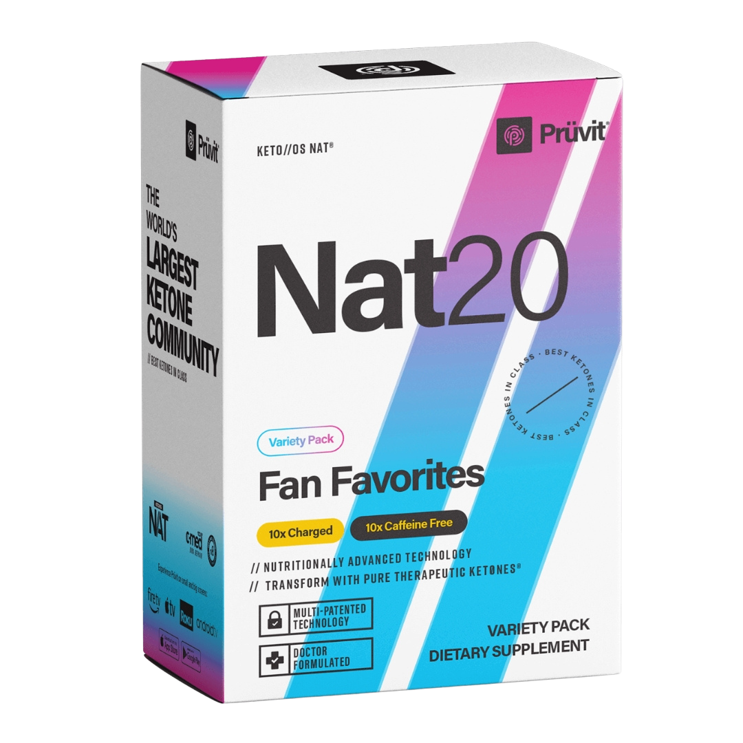 Cetonas NAT 20 - Vários Sabores (com e sem cafeína) - 20 saquetas