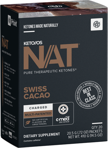 Cetonas Swiss Cacao (com cafeína) - 20 saquetas