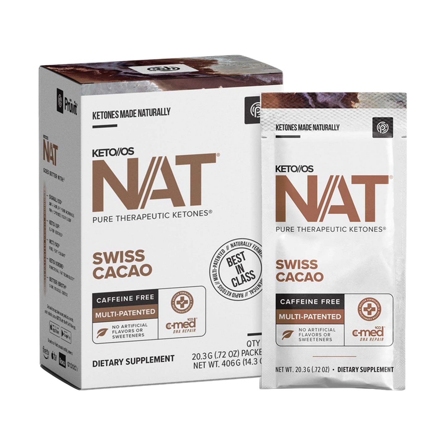 Cetonas Swiss Cacao (sem cafeína) - 20 saquetas
